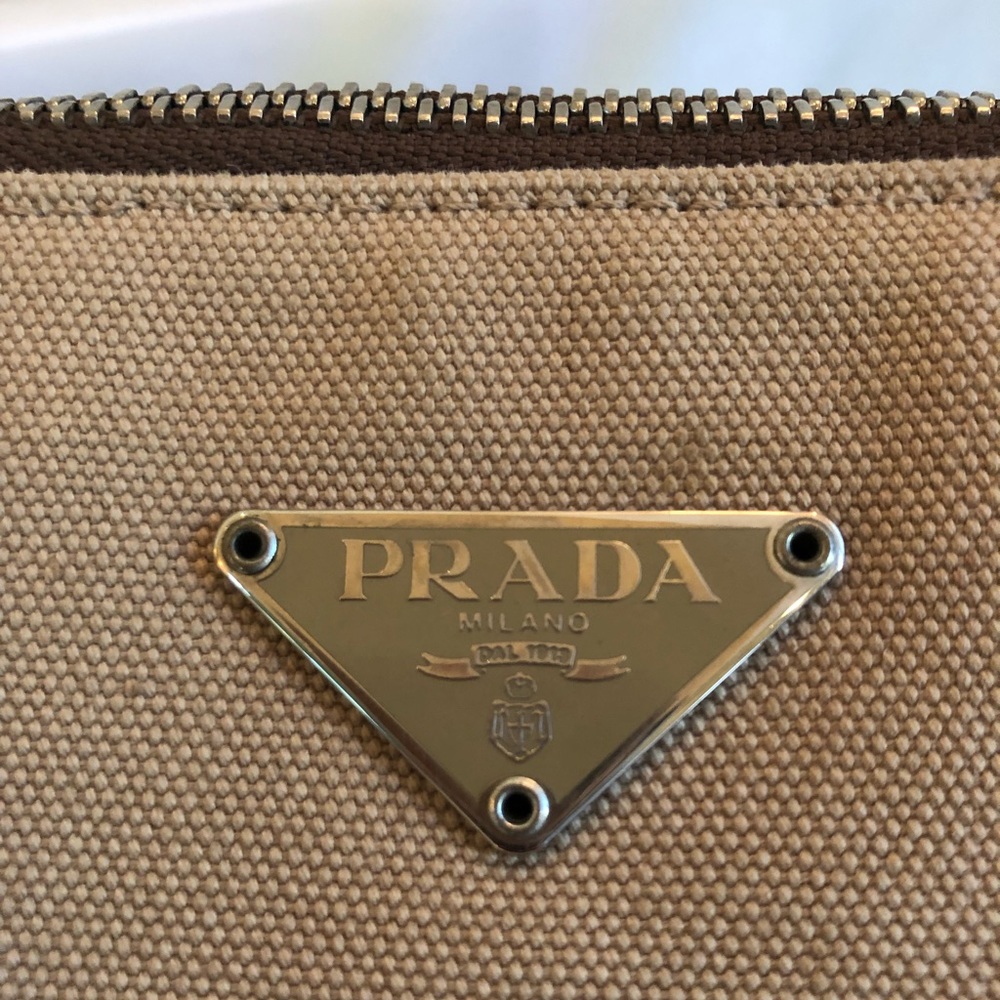 Canvas and Leather Prada Shoulder Bag - Picture 5 of 8